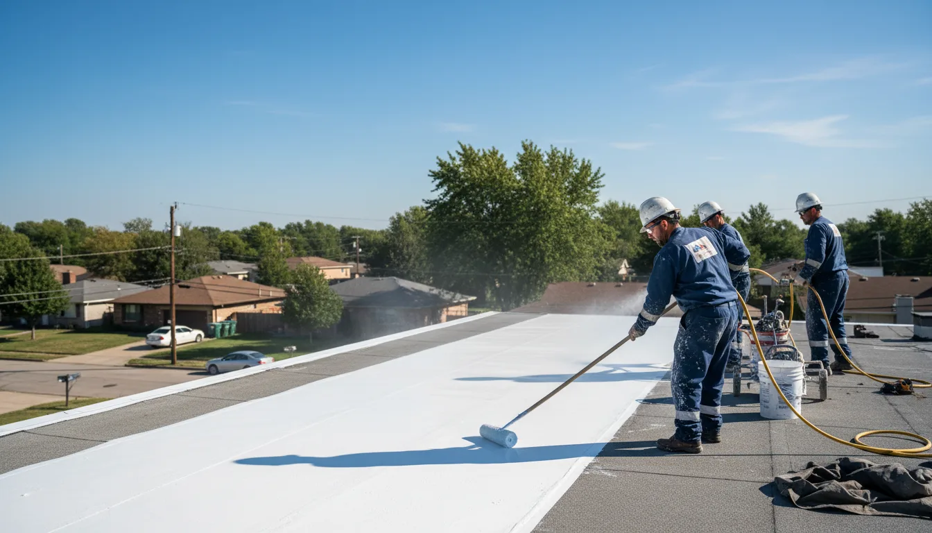 Commercial roof coating in Blanchard, MI near me